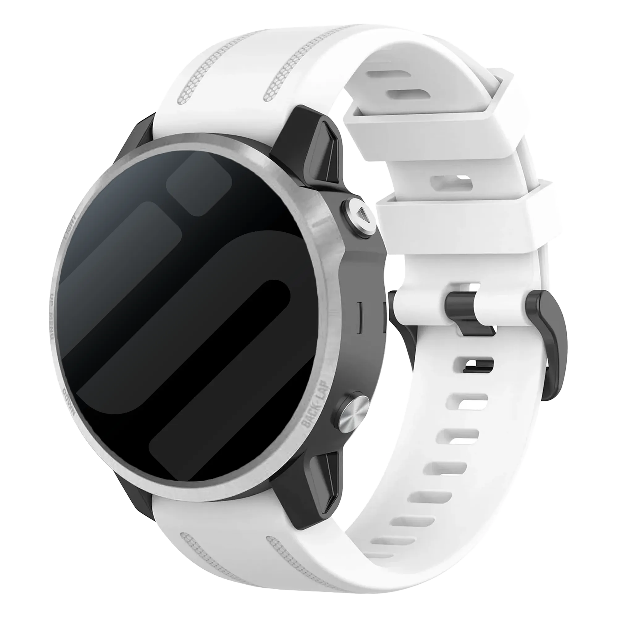 Garmin Fenix 8 - 43mm siliconen bandje (wit)