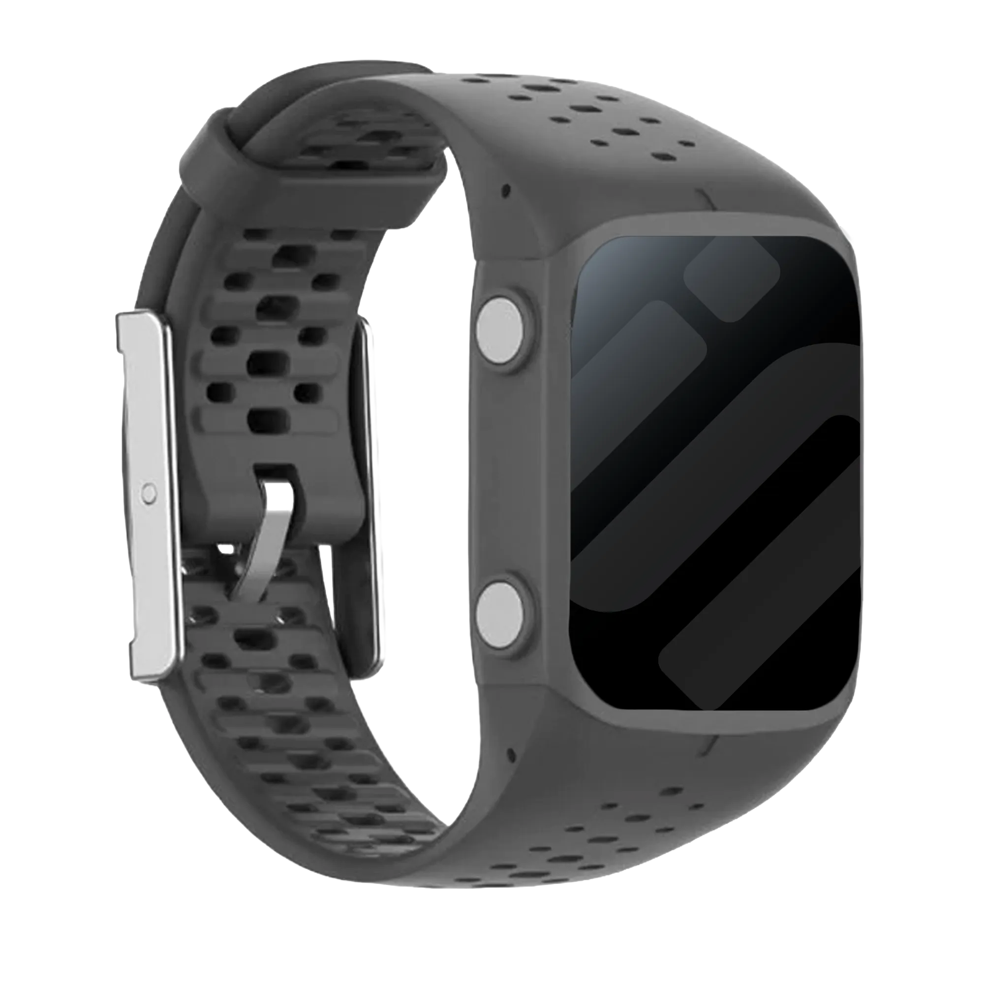 Polar M400 / M430 siliconen bandje (donkergrijs)