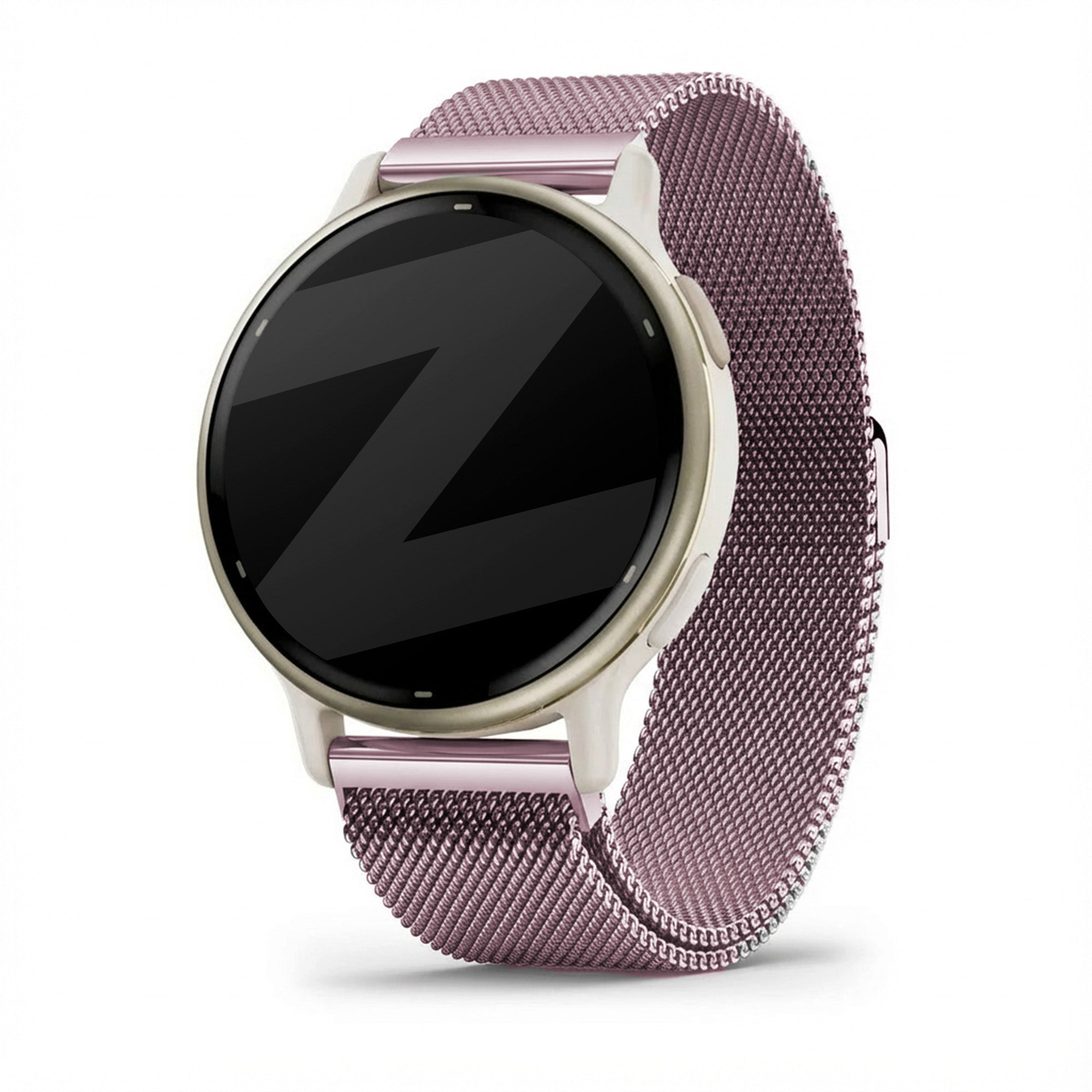 Bandz Garmin Vivoactive 5 Milanese loop band (roze)