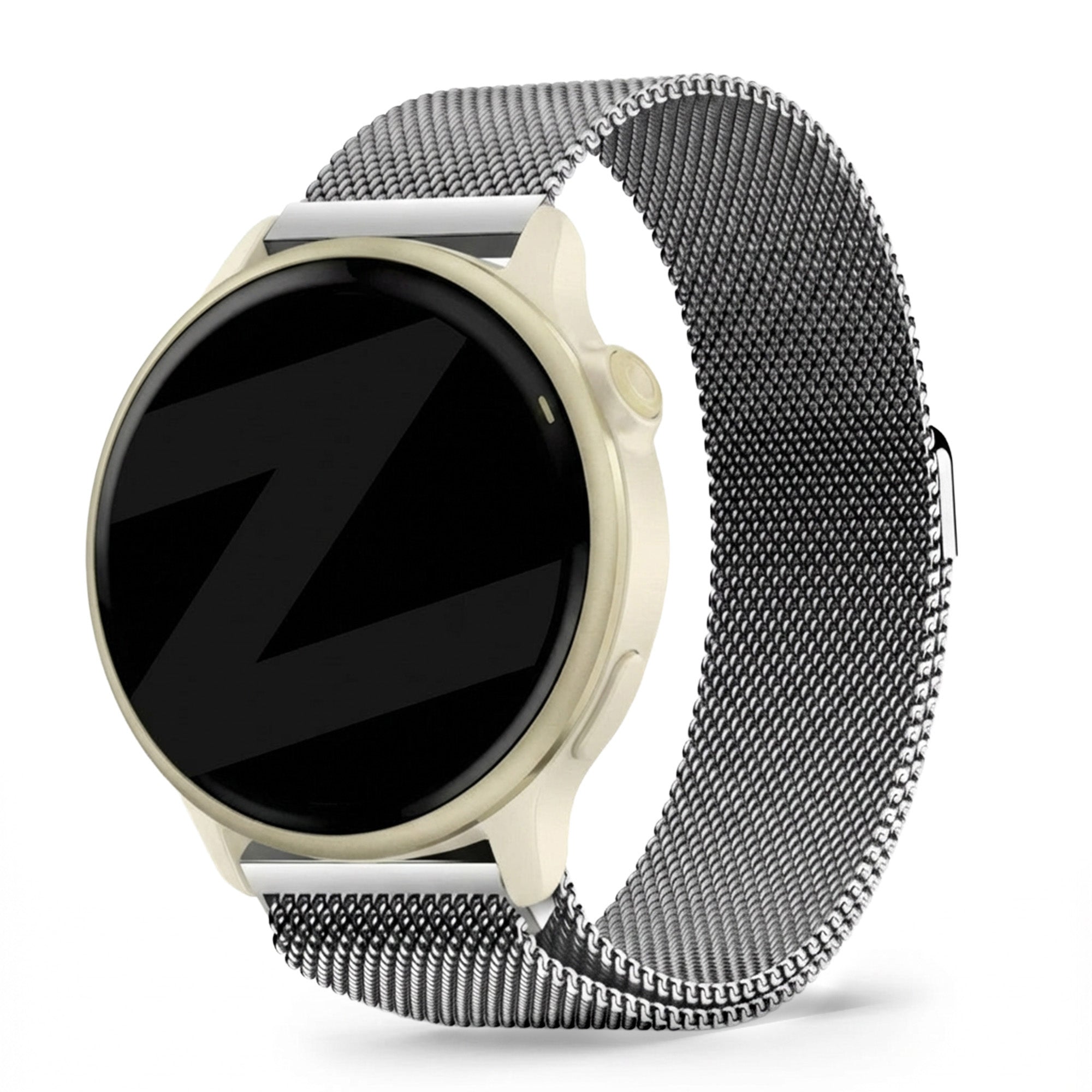 Bandz Garmin Vivoactive 6 Milanese loop band (zilver)