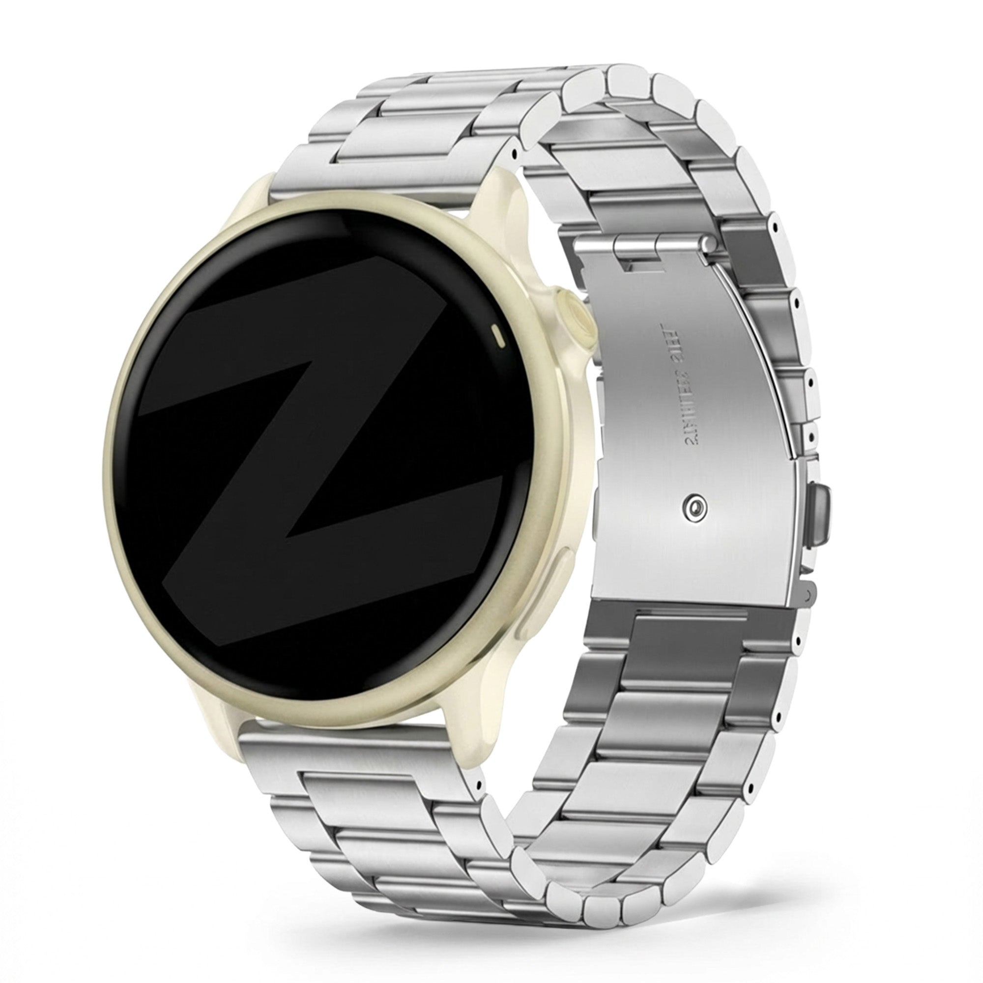 Bandz Garmin Vivoactive 6 stalen band 'Classic' (zilver)