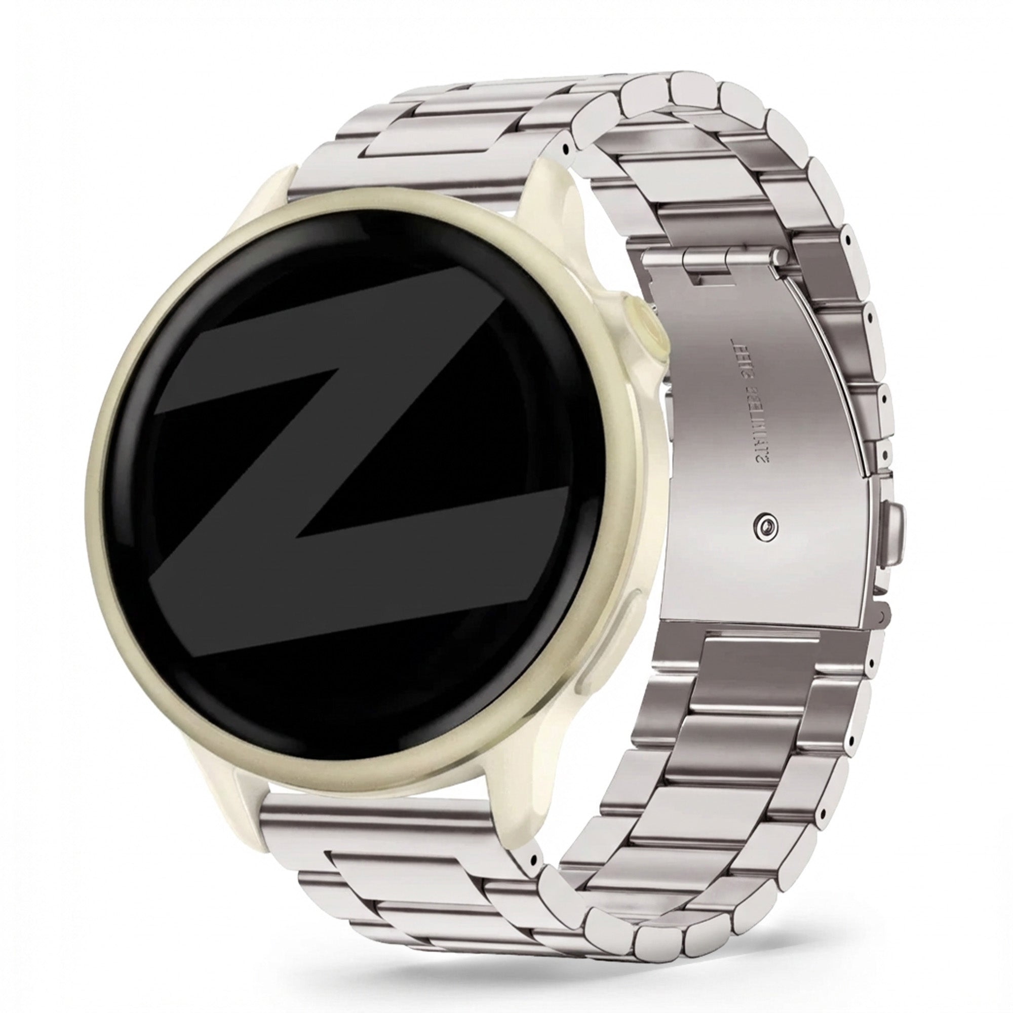 Bandz Garmin Vivoactive 6 Steel Strap 'Classic' (Starlight)