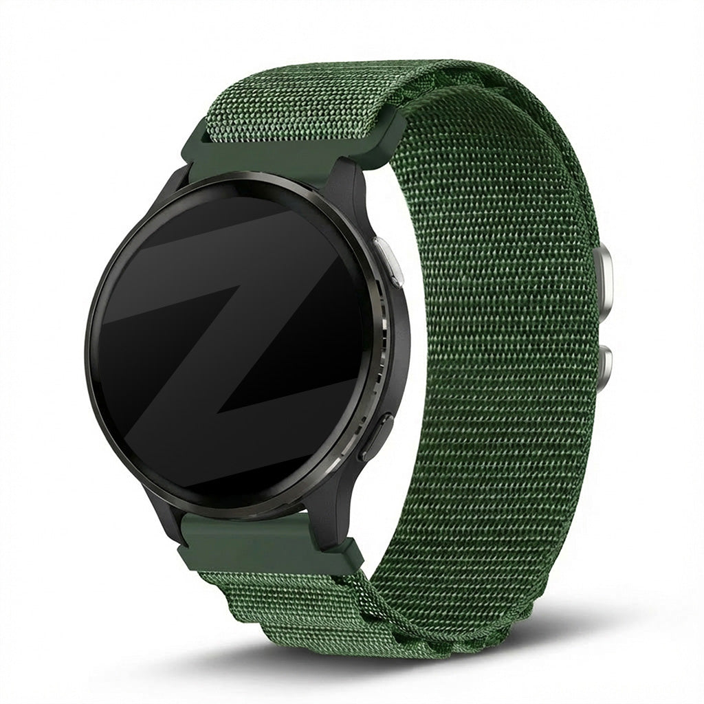 Bandz Garmin Vivoactive 5 Alpine nylon band (groen)