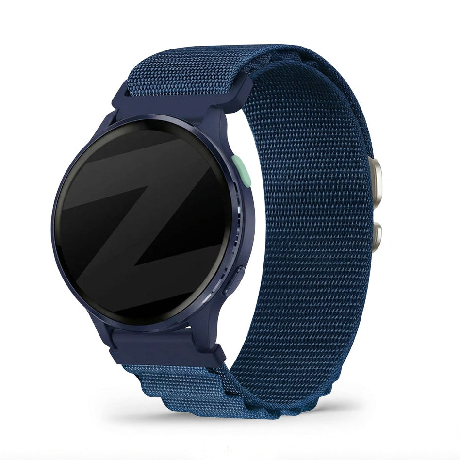 Bandz Garmin Vivoactive 5 Alpine nylon band (blauw)
