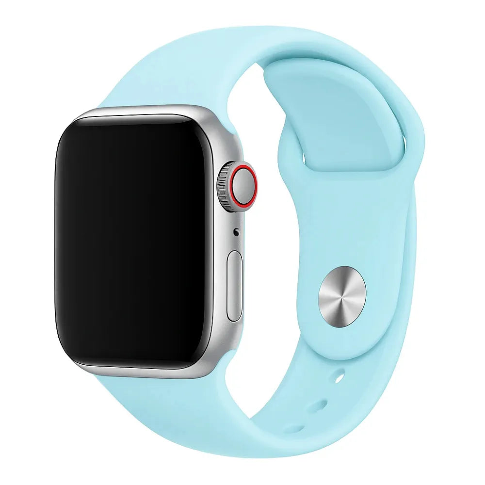 Apple Watch sport bandje (lichtblauw)