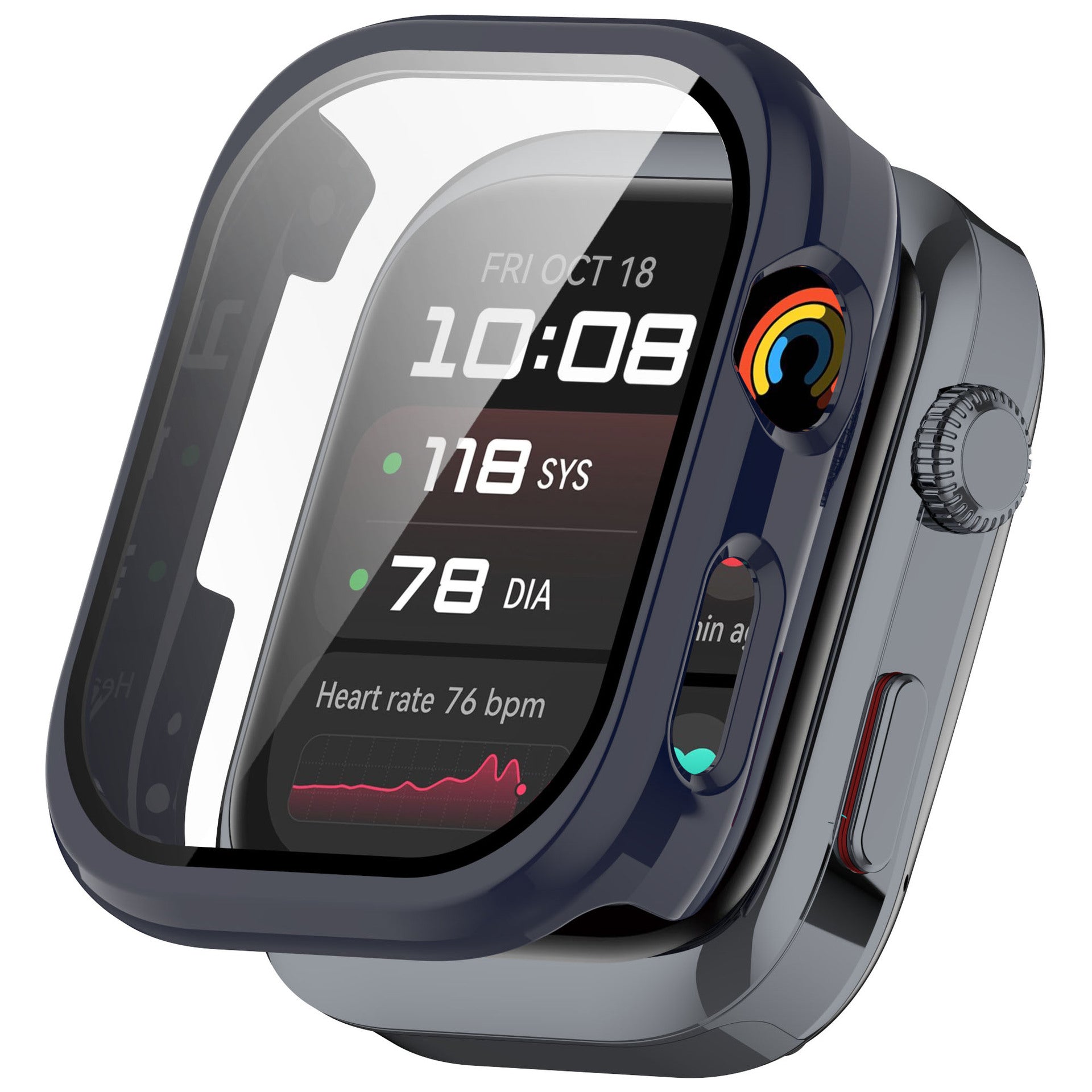 Huawei Watch D2 hard case met glas (blauw)