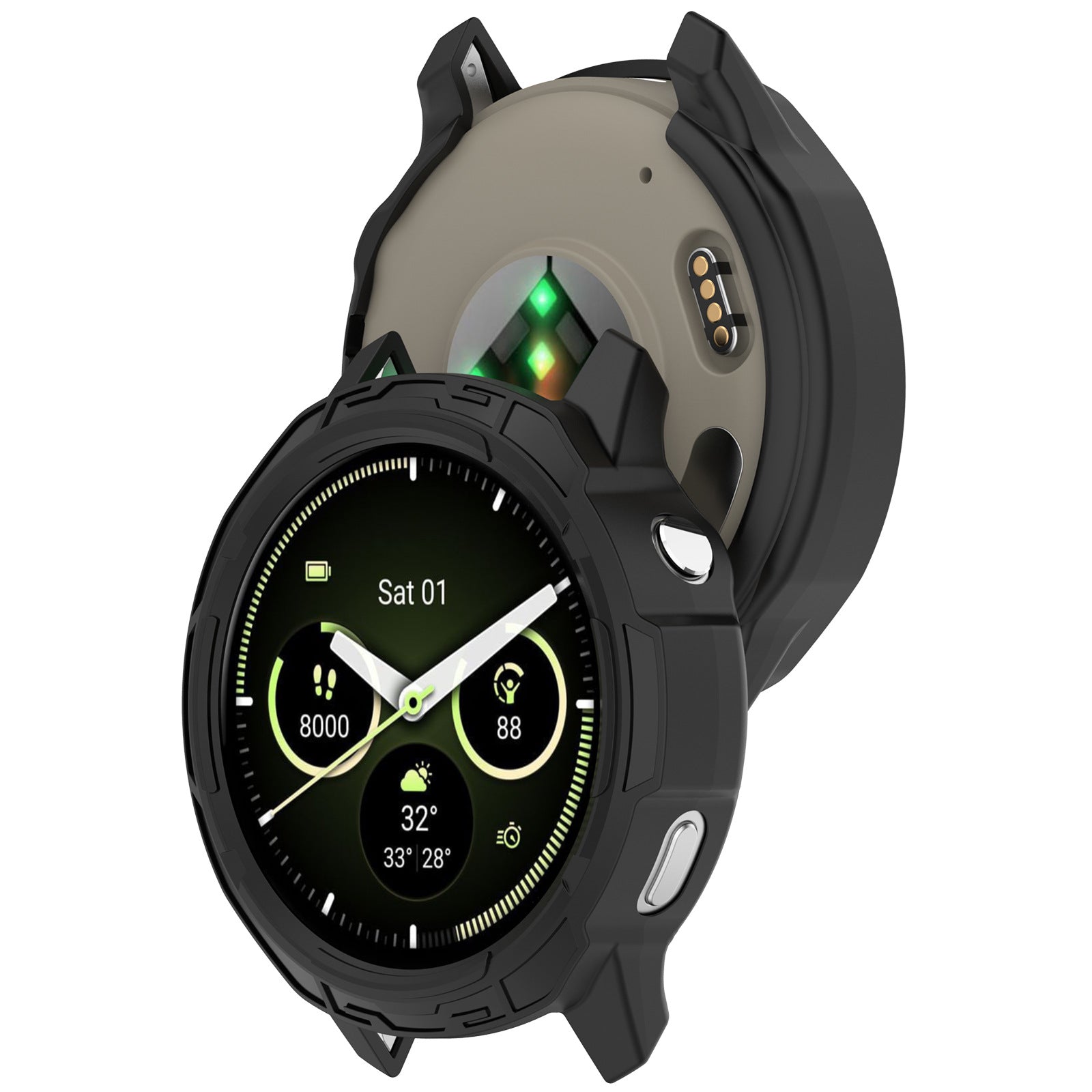 Garmin Venu 4 - 45mm Rugged TPU case (zwart)