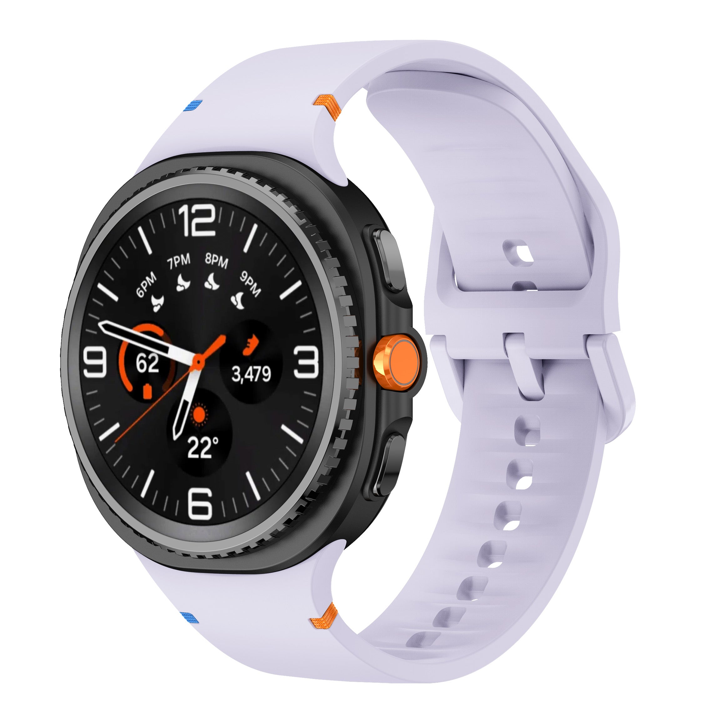 Samsung Galaxy Watch 8 Classic siliconen bandje (lichtpaars)