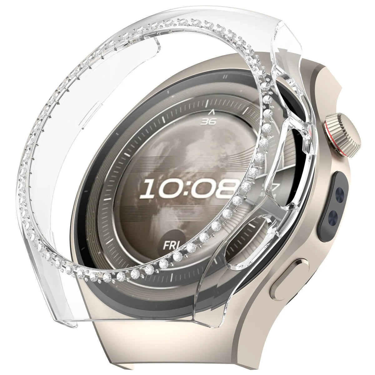 Huawei Watch 5 - 42mm diamond hard case (transparant)