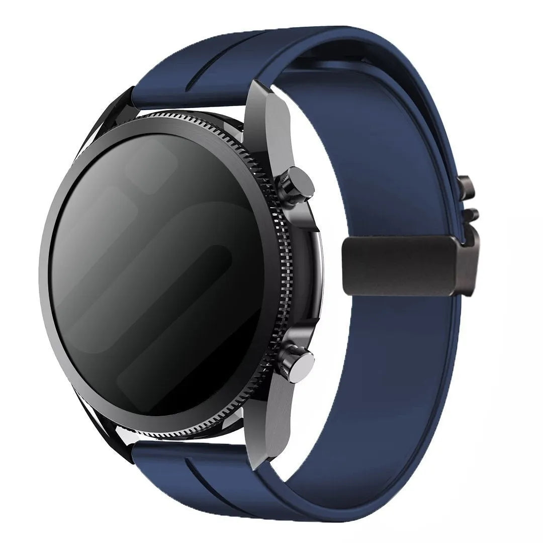 Oppo Watch X2 siliconen band met P-buckle (donkerblauw)