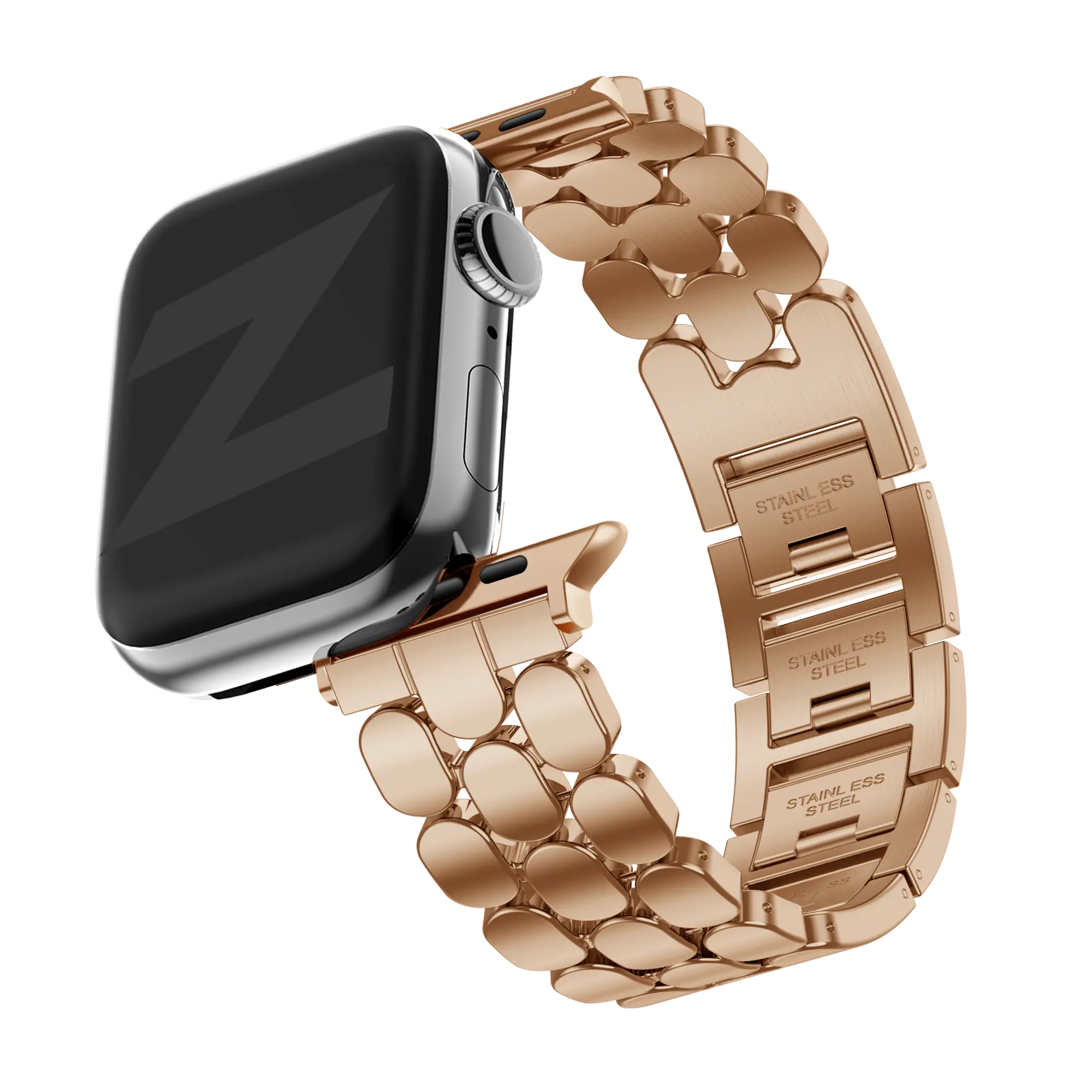 Bandz Apple Watch stalen band 'Oval' (roségoud)