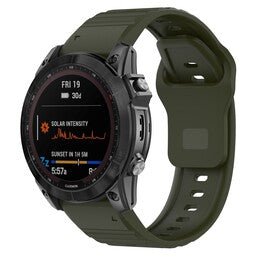 Garmin Instinct 3 - 50mm outdoor siliconen band (legergroen)
