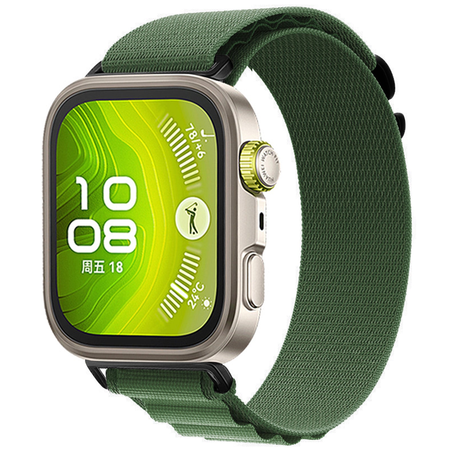 Huawei Watch Fit 5 Pro Alpine Nylon Strap (Army Green)