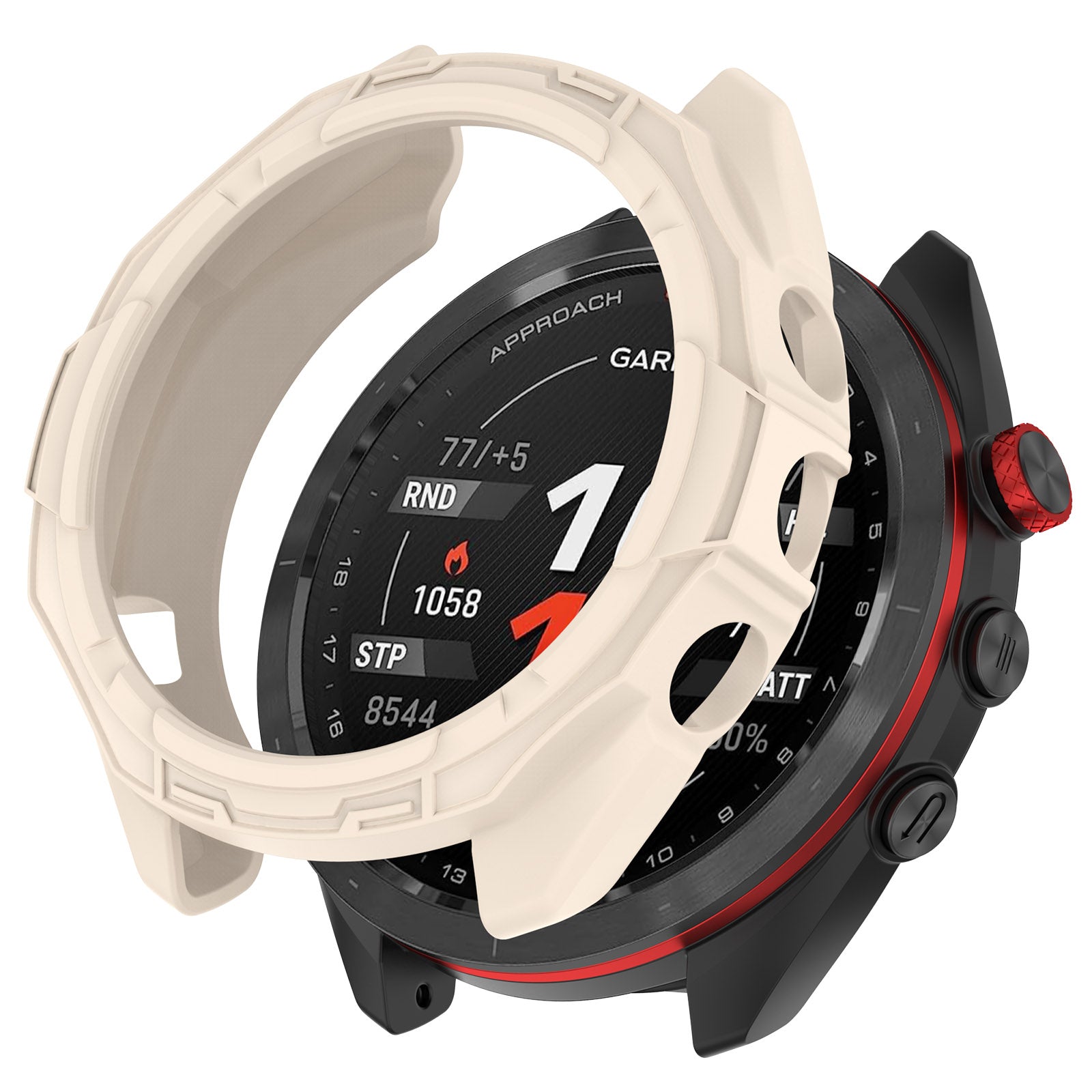 Garmin Approach S70 - 42mm Rugged TPU case (beige)