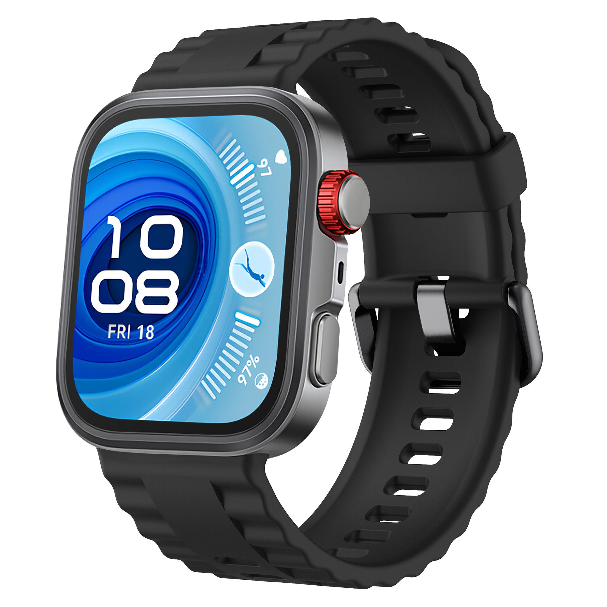 Huawei Watch 3 (Pro) siliconen classic bandje (zwart)