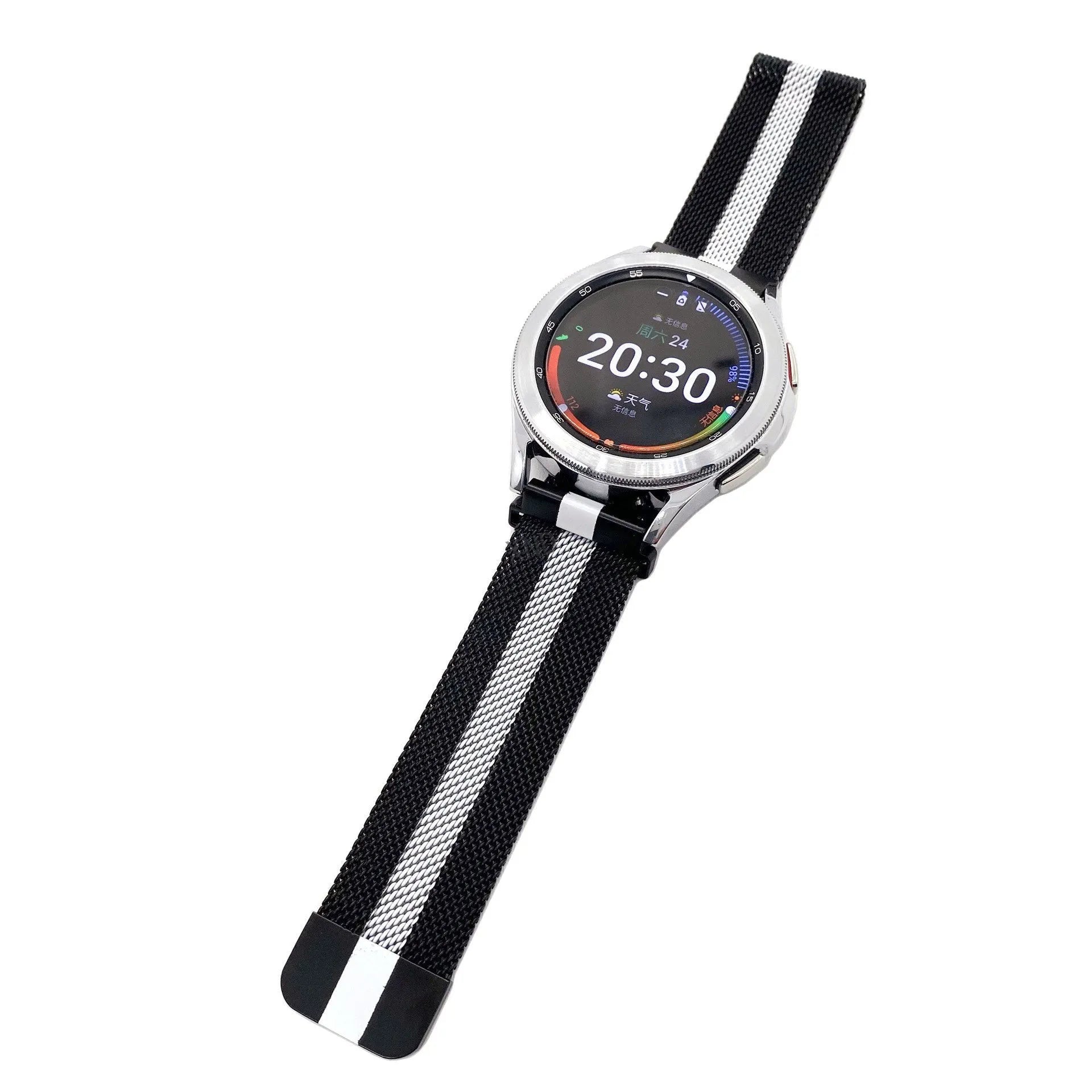 Coros Apex 2 Pro Milanese band (zwart/wit)