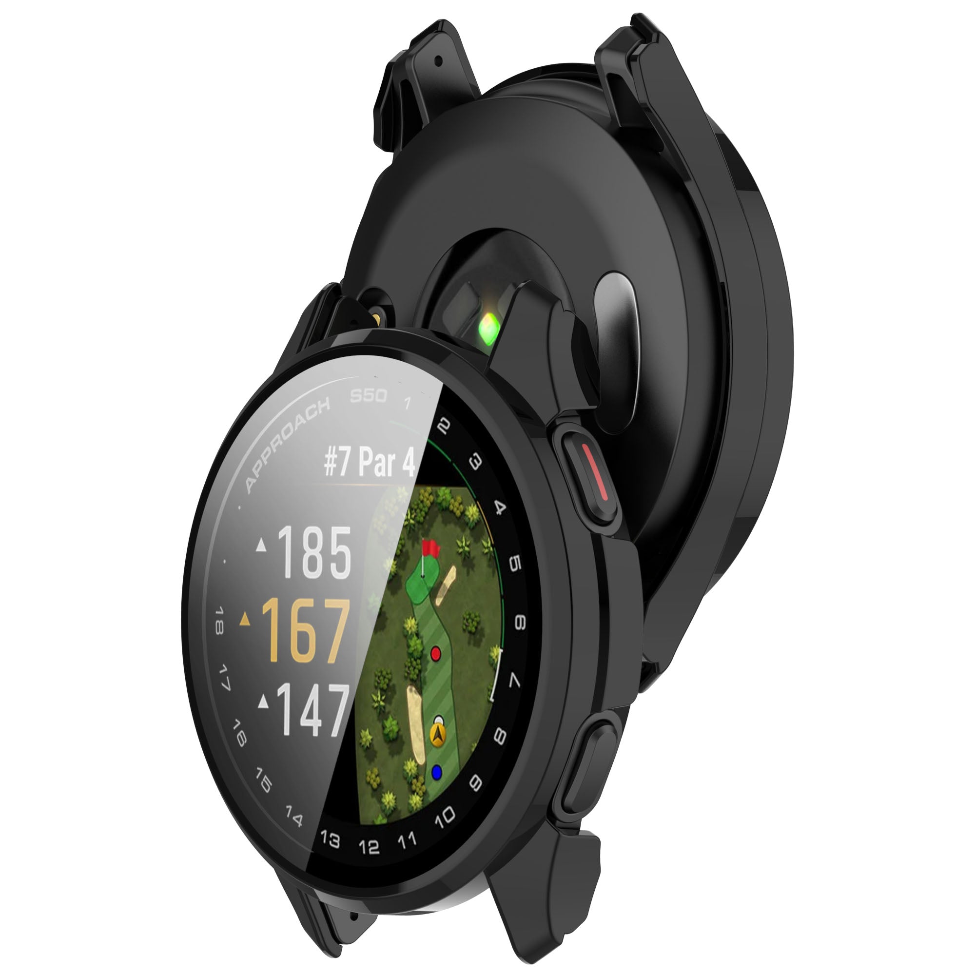 Garmin Approach S50 hard case met glas (zwart)