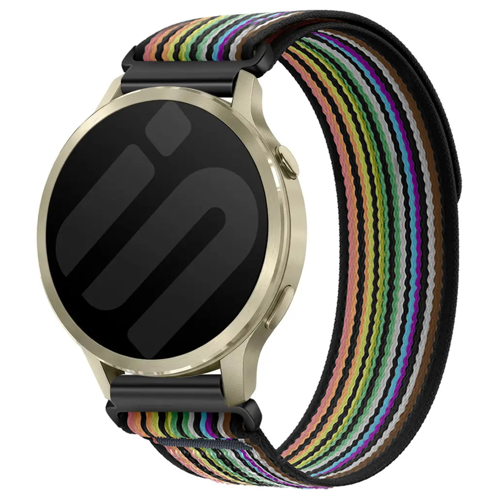 Garmin Approach S12 trail nylon band (zwart kleurrijk)