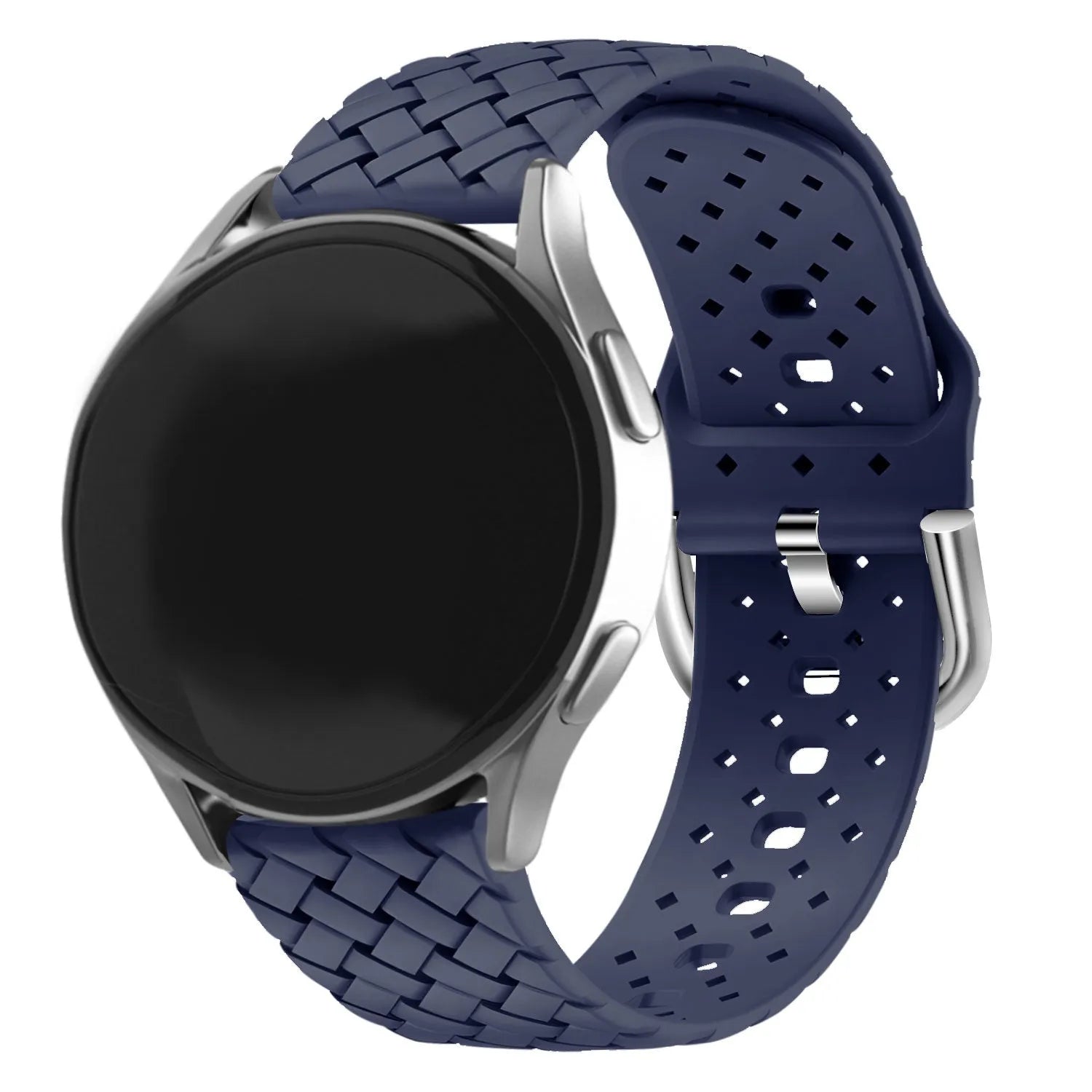 Polar Unite gevlochten siliconen bandje (donkerblauw)