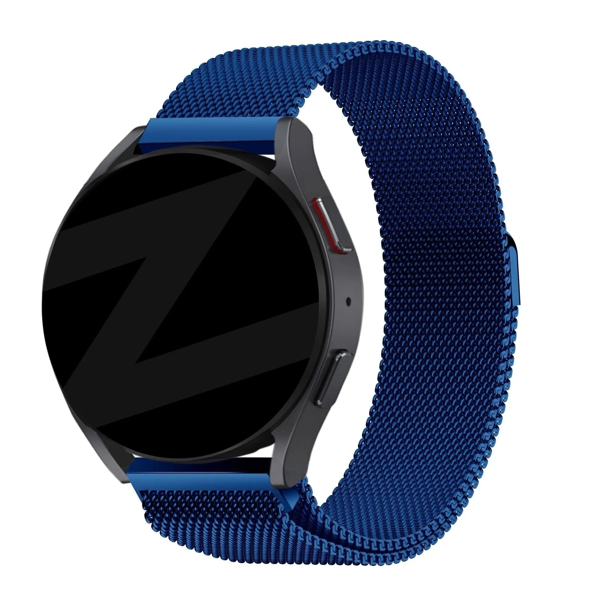 Bandz Pebble Round 2 - 20mm Milanese loop band (blauw)