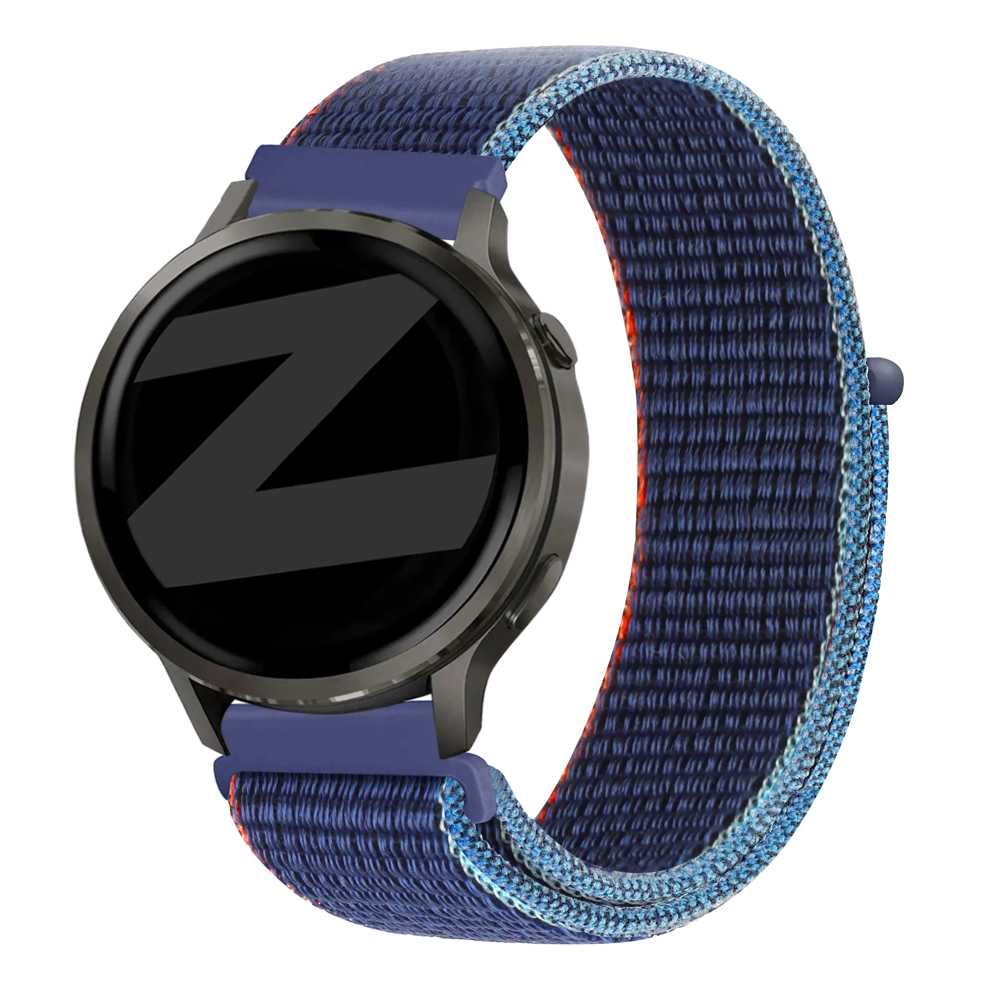 Bandz Garmin Forerunner 265s nylon loop band (donkerblauw mix)