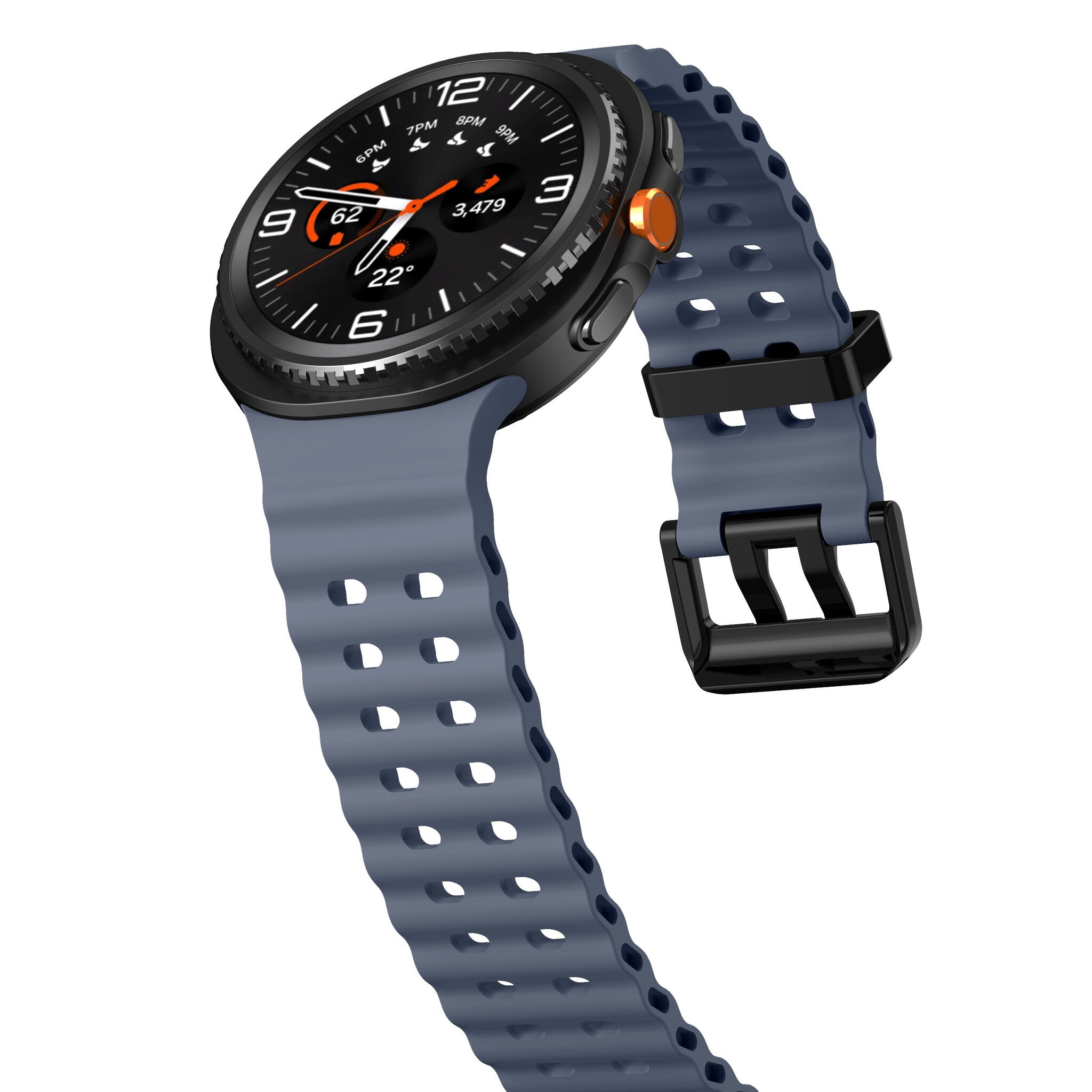 Samsung Galaxy Watch 9 - 44mm Ocean bandje (grijsblauw)