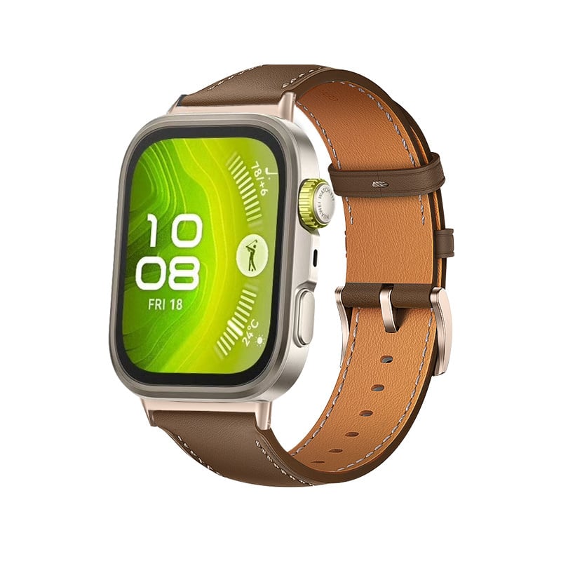 Huawei Watch Fit 3 leren bandje (bruin)