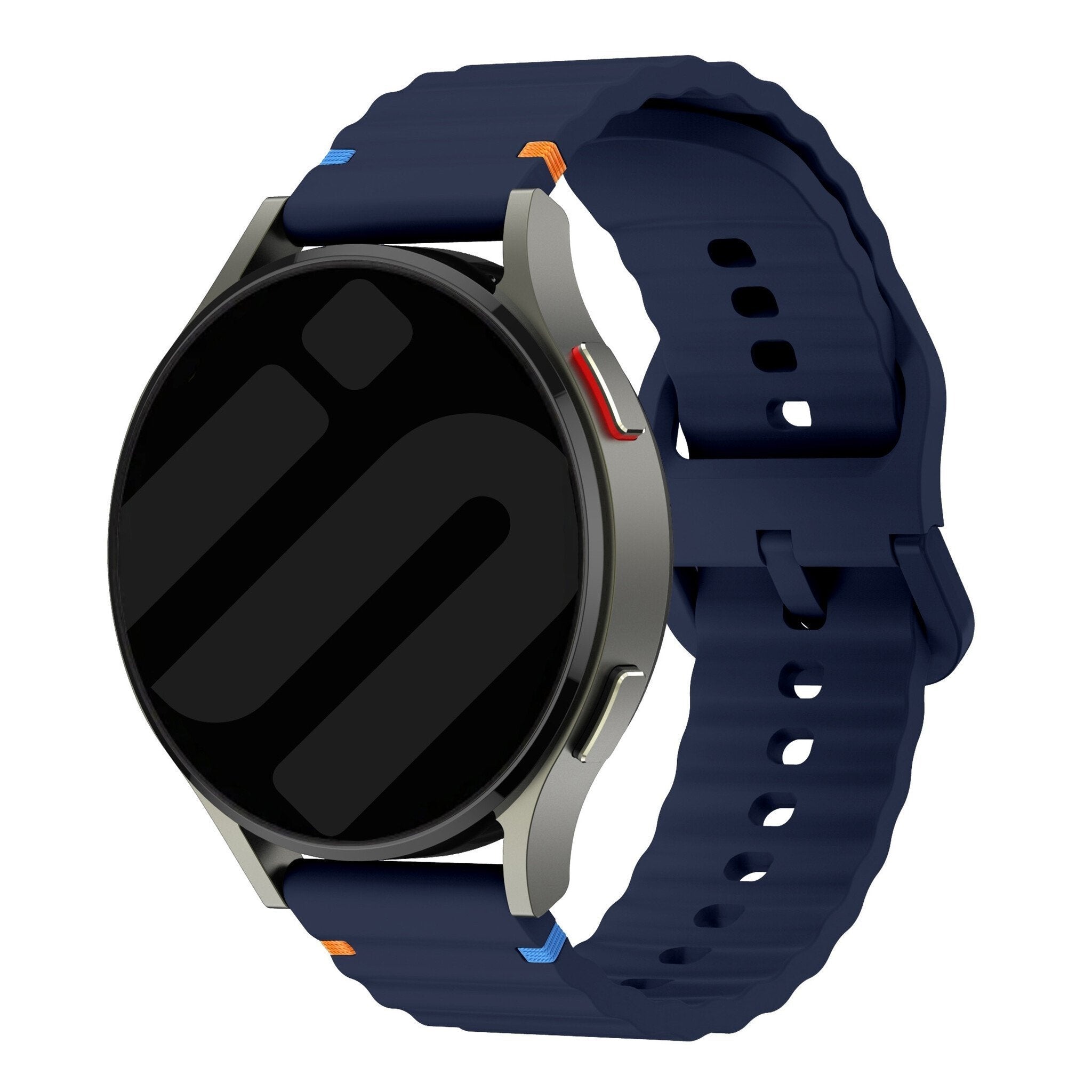 Huawei Watch GT 6 Pro - 46mm wave siliconen bandje (donkerblauw)