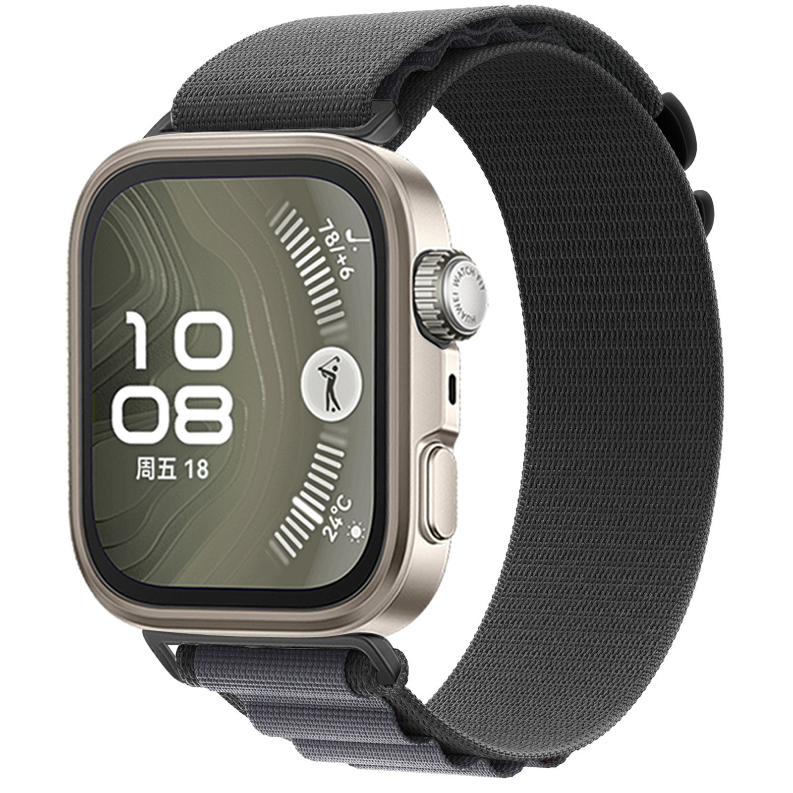 Huawei Watch Fit 5 Pro Alpine Nylon Strap (Dark Grey)