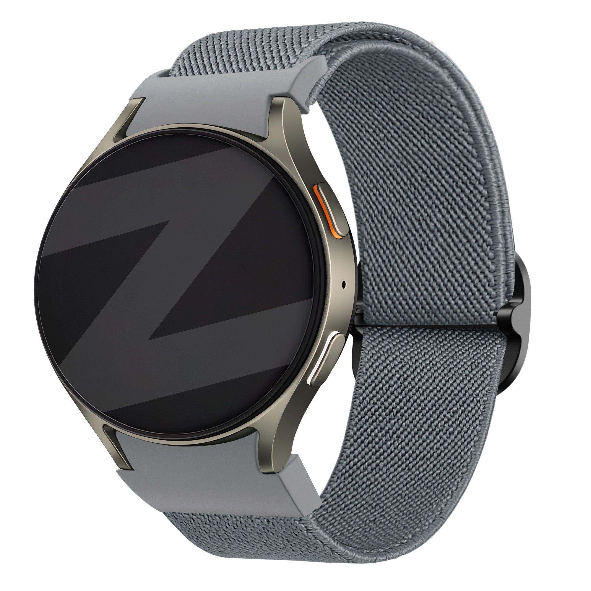Bandz Samsung Galaxy Watch 4 44mm elastische band 'Easy fit' (grijsblauw)