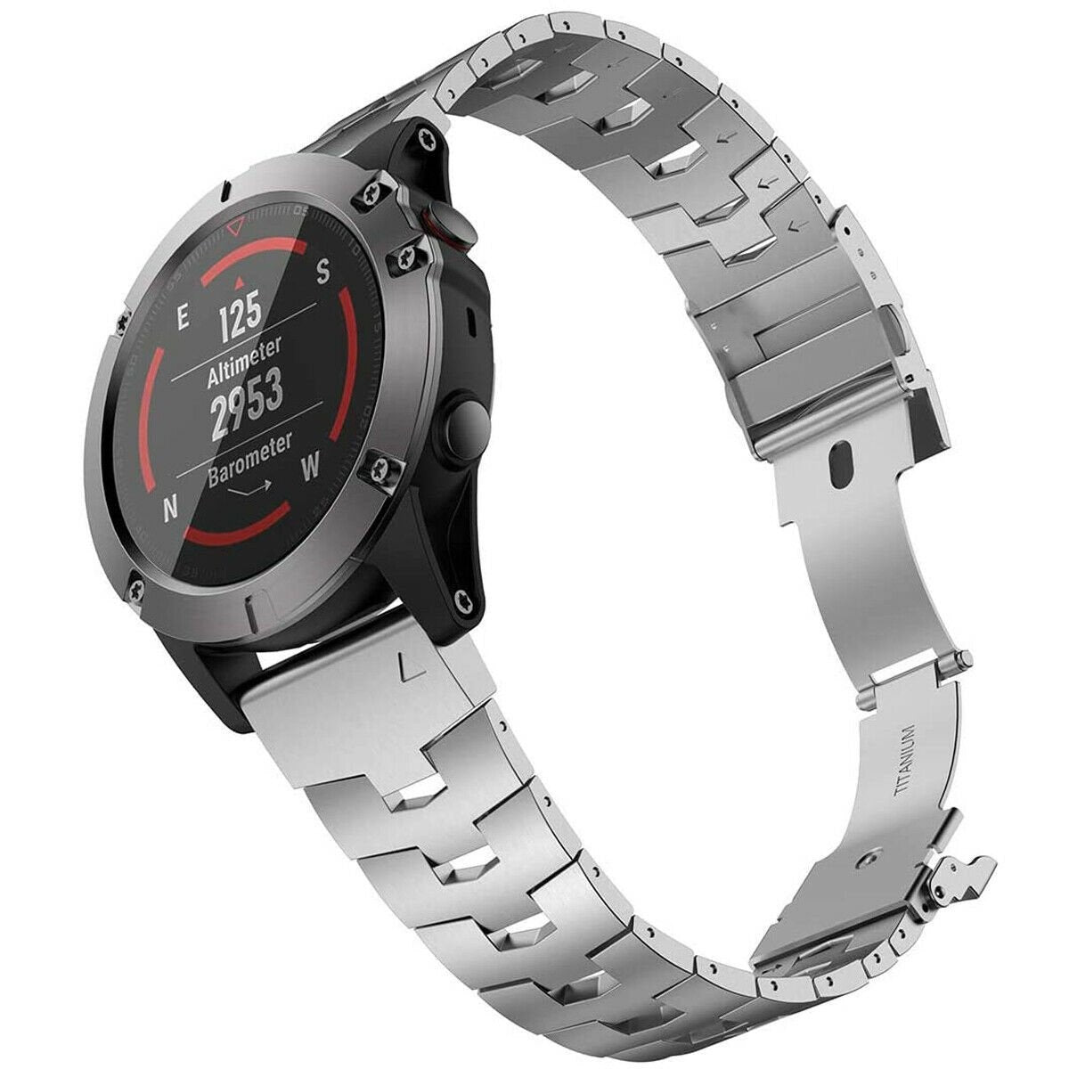 Garmin Tactix 7 titanium bandje (zilver)