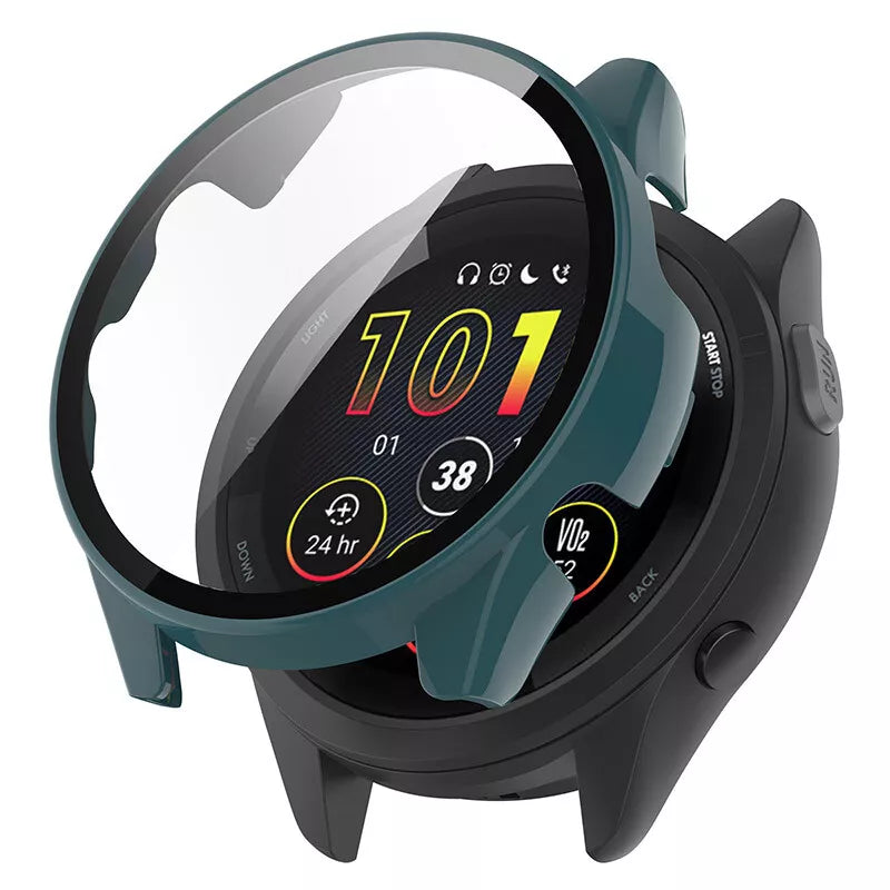 Garmin Forerunner 265 hard case met glas (groen)