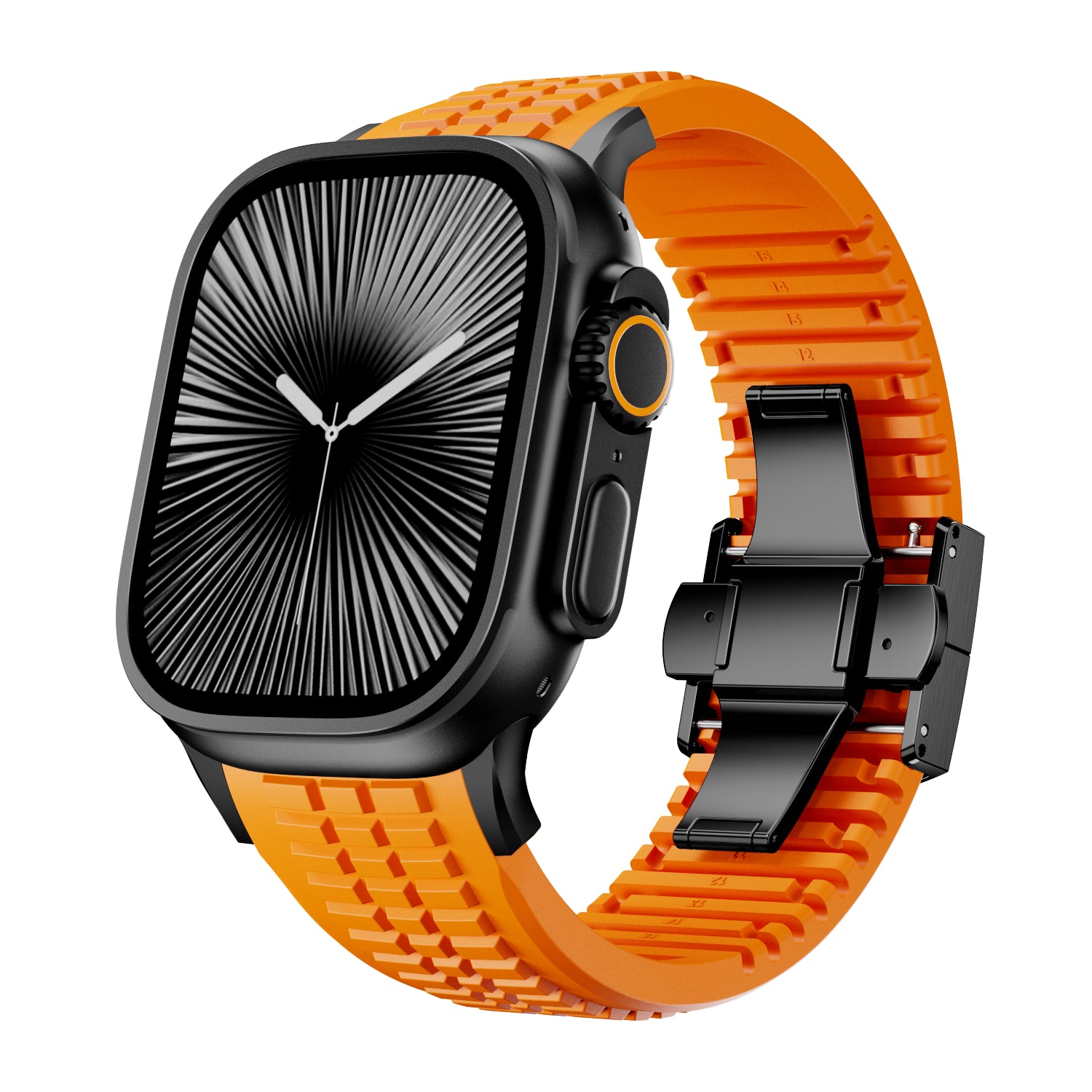 Apple Watch Ultra premium siliconen band (oranje)