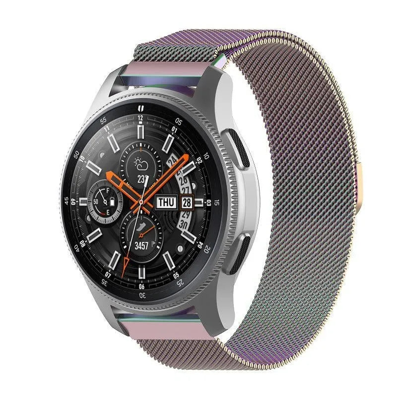 Milanese Strap, on a watch, 3/4 front view