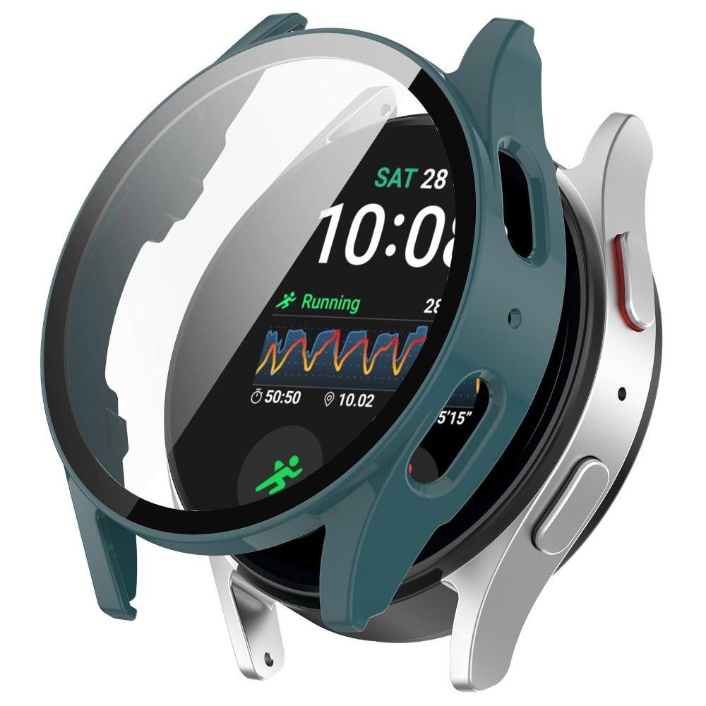 Samsung Galaxy Watch 7 44mm hard case met glas (dennengroen)