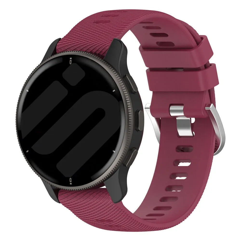 Coros Pace Pro siliconen bandje (wijnrood)