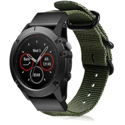 Garmin Instinct 3 - 45mm nylon gesp band (groen)