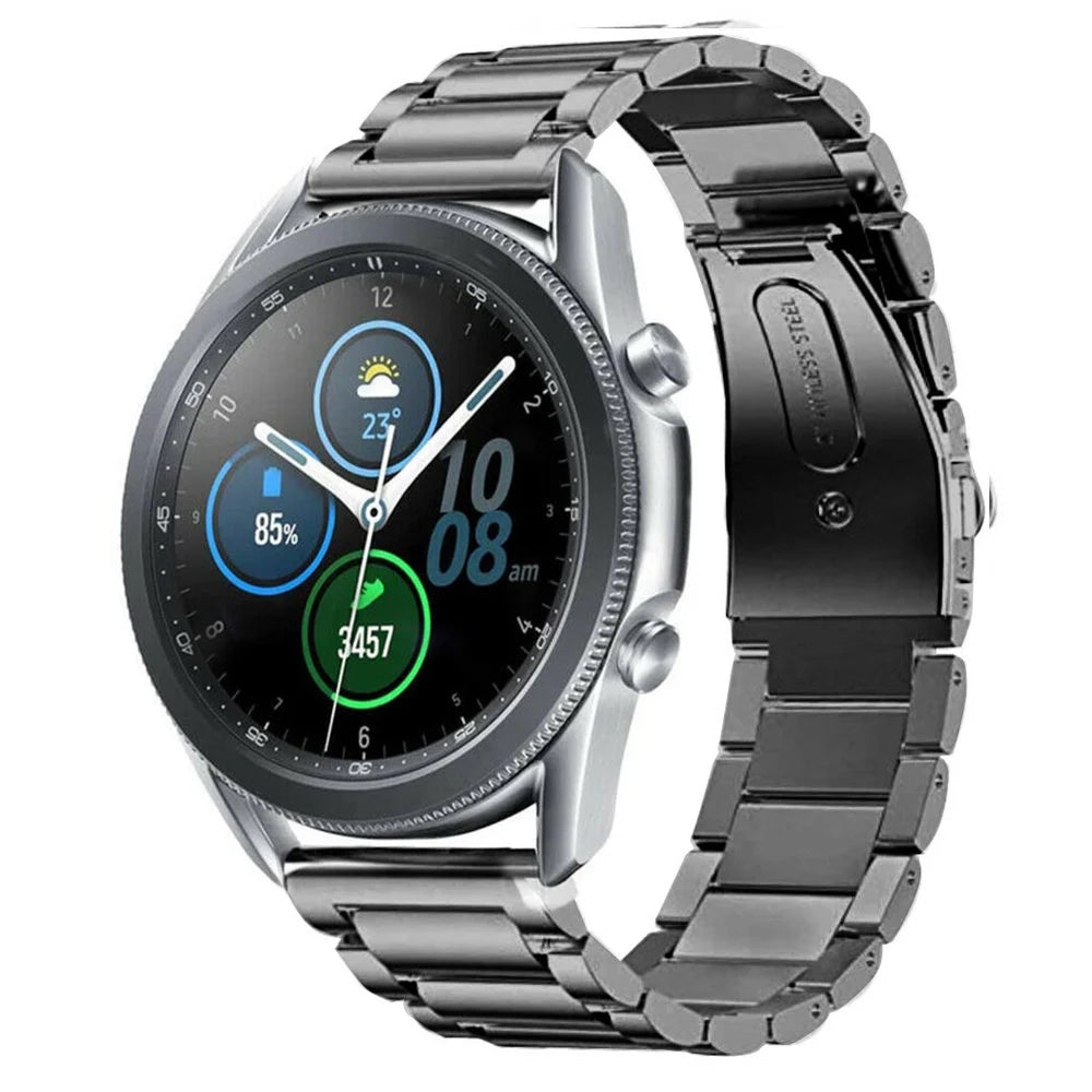 Titanium horlogeband 22mm - universeel - grafiet