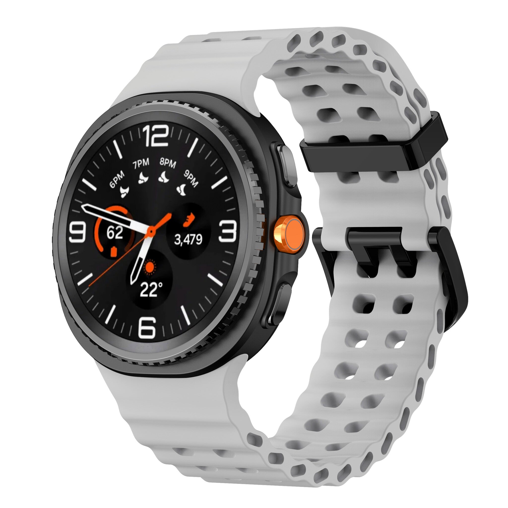 Samsung Galaxy Watch 9 - 44mm Ocean Strap (Grey)