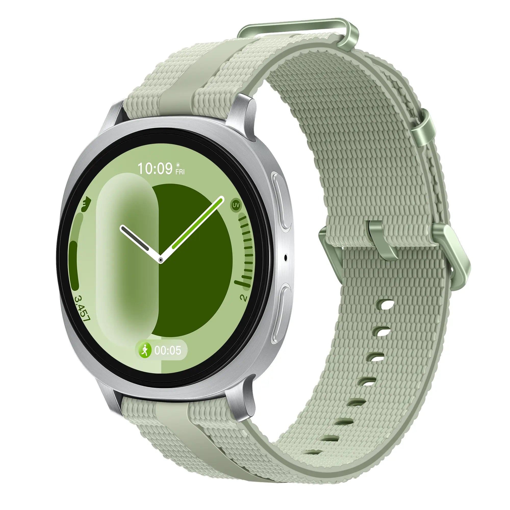 Samsung Galaxy Watch 9 - 44mm Silicone Active Strap (Light Green)