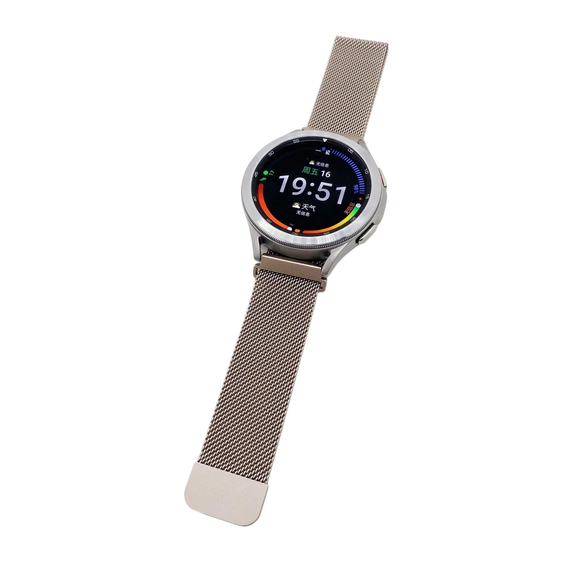 Coros Pace 2 Milanese Strap (Starlight)