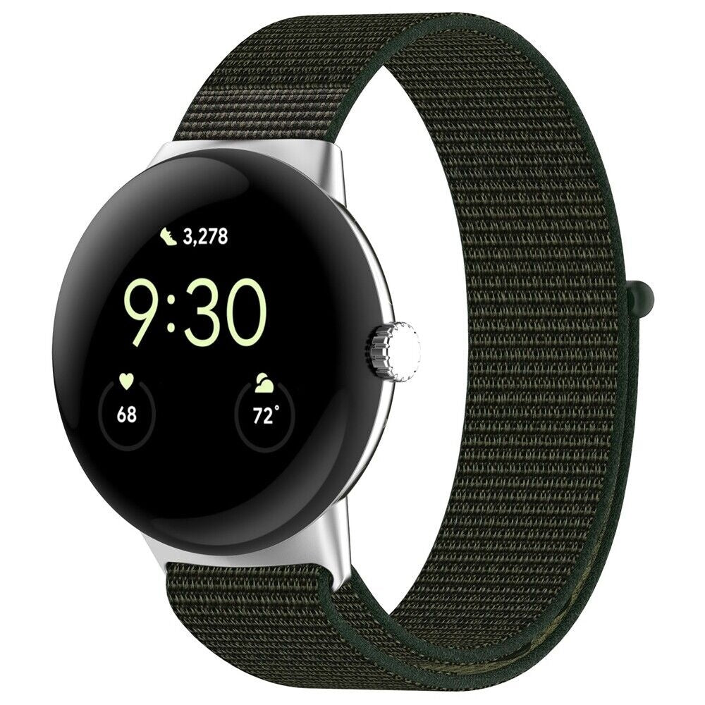 Google Pixel Watch 5 - 41mm nylon band (groen)