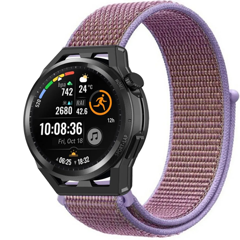 Nylon Strap, on a watch, 3/4 front view