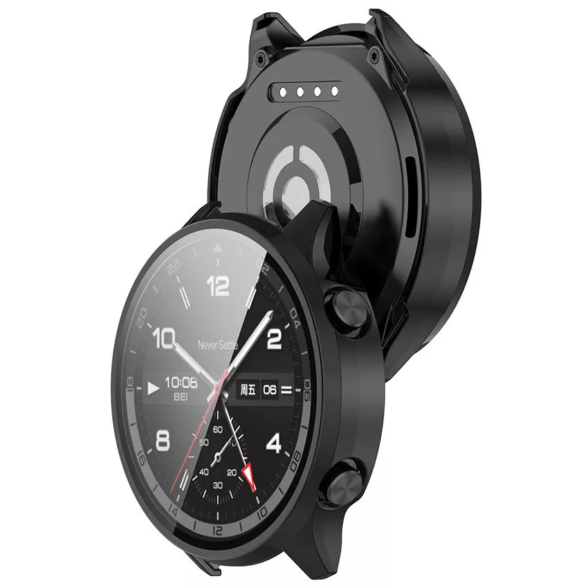 OnePlus Watch 2R PC case met glas (zwart)