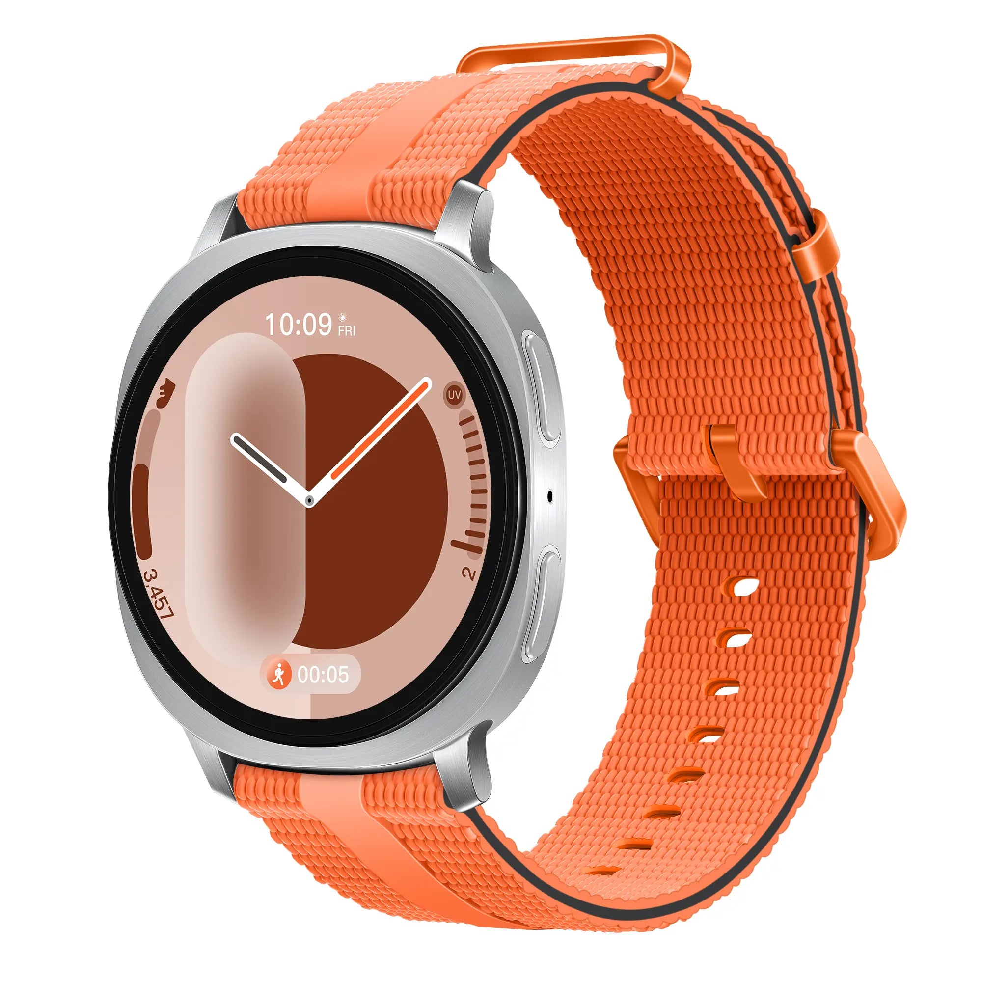 Samsung Galaxy Watch 9 - 44mm siliconen active band (oranje)