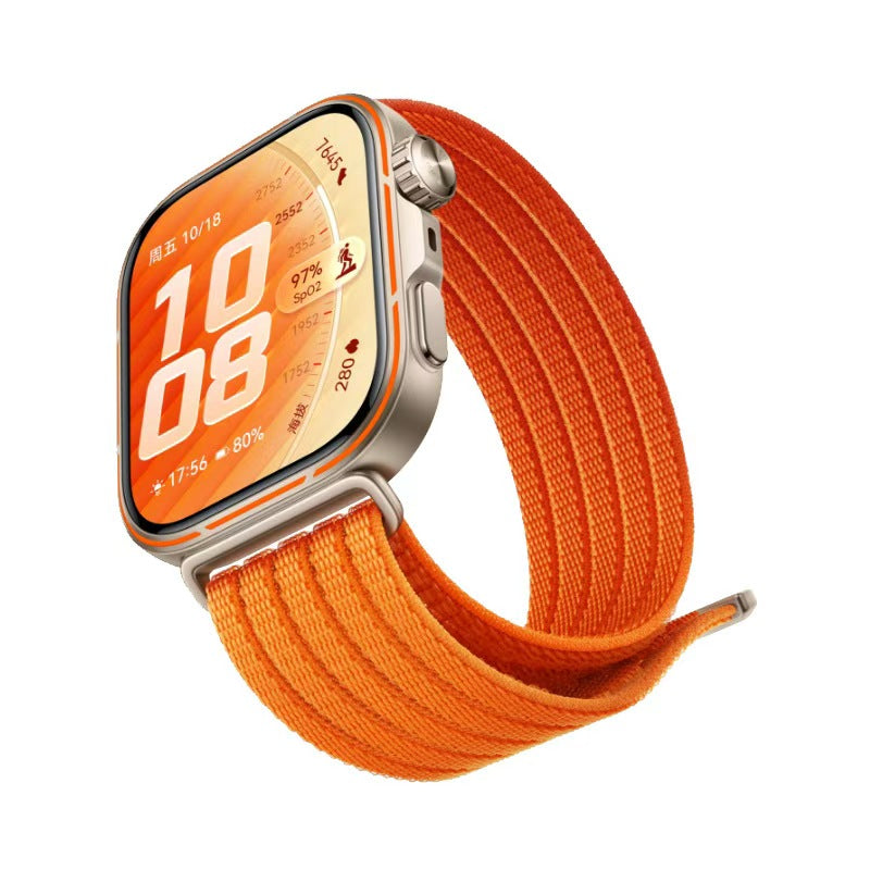 Huawei Watch Fit 4 Pro ultradunne nylon band (oranje)