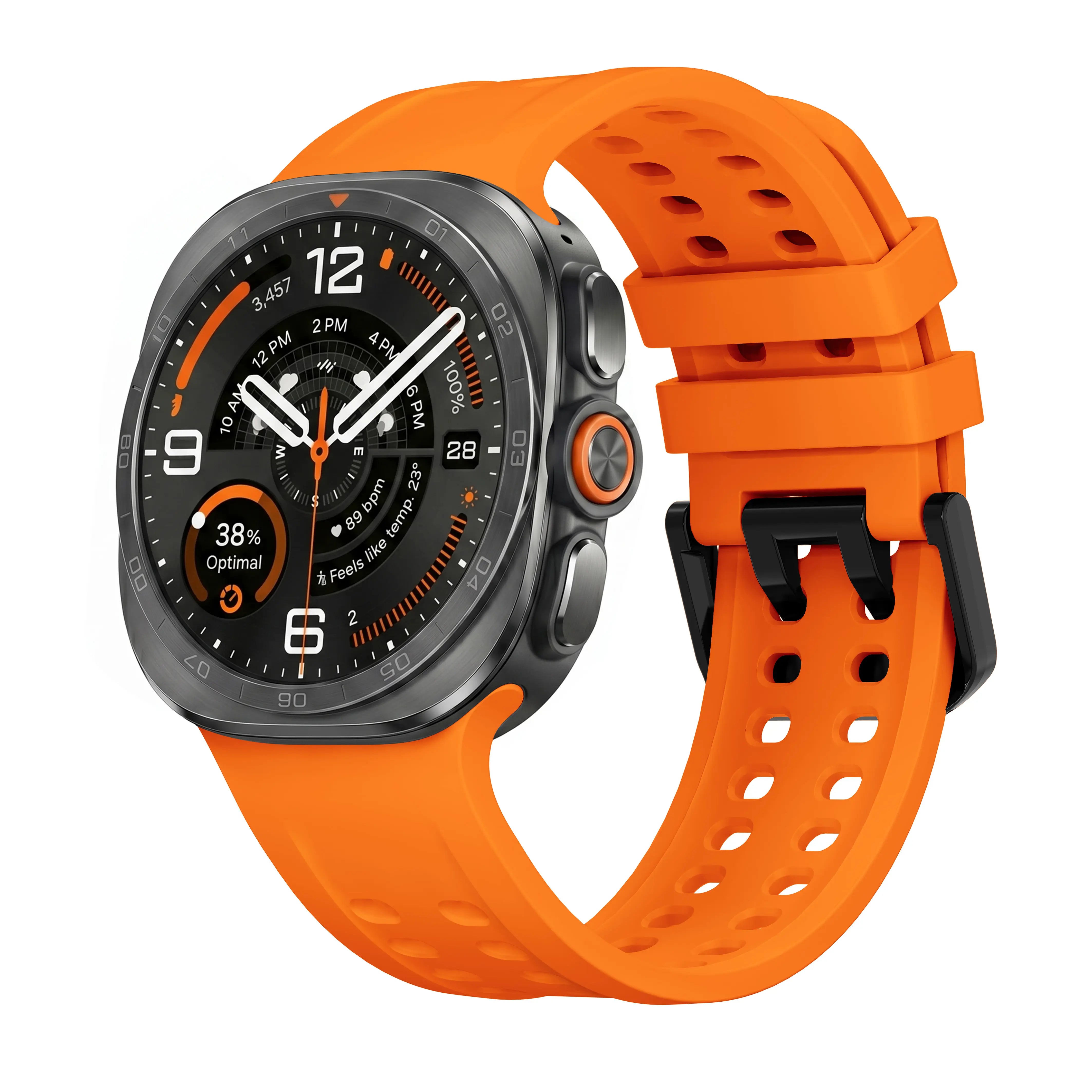 Samsung Galaxy Watch Ultra 2 siliconen bandje (oranje)
