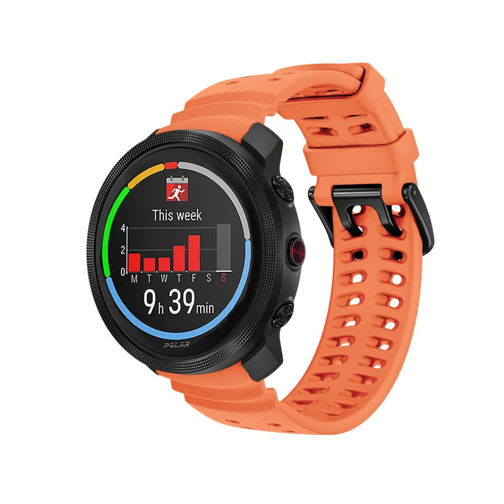 Polar Grit X2 Pro silicone grain band (oranje)