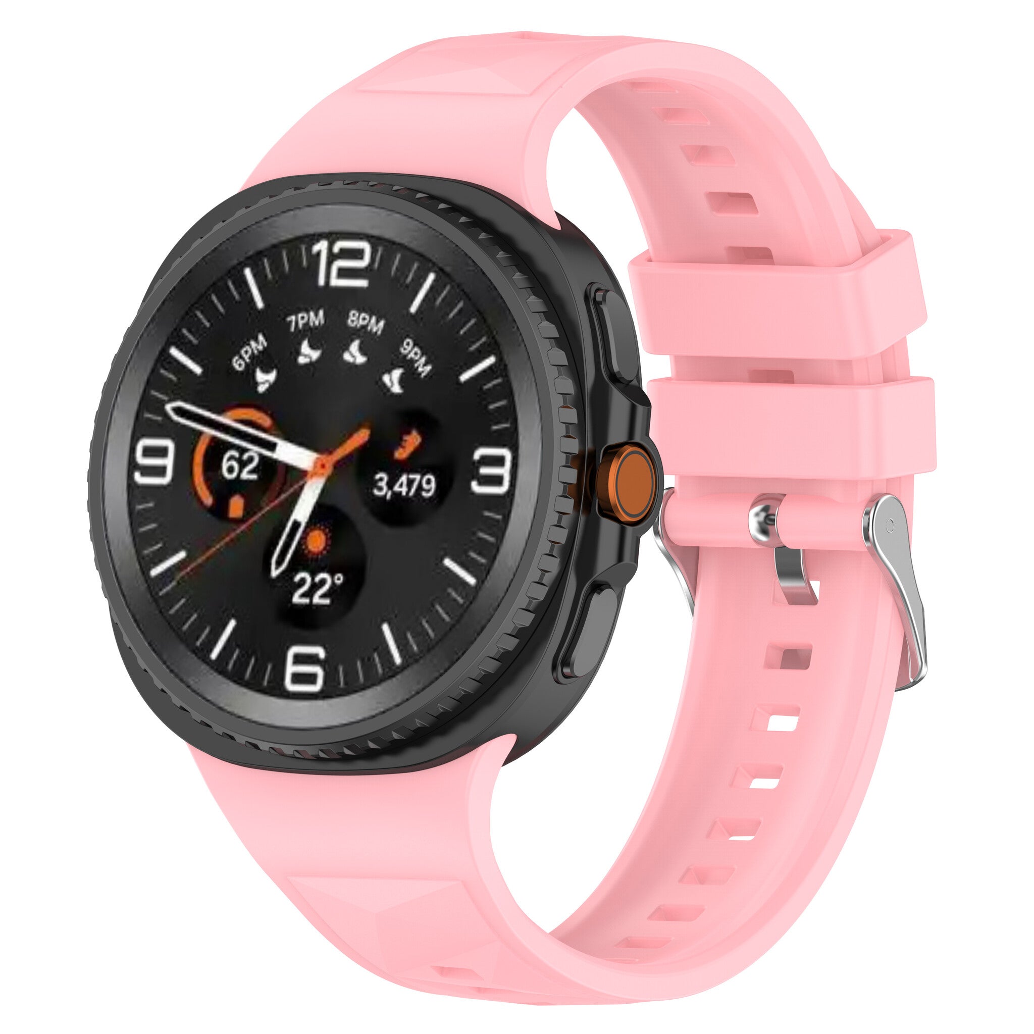 Samsung Galaxy Watch 9 - 40mm Diamond Silicone Strap (Pink)
