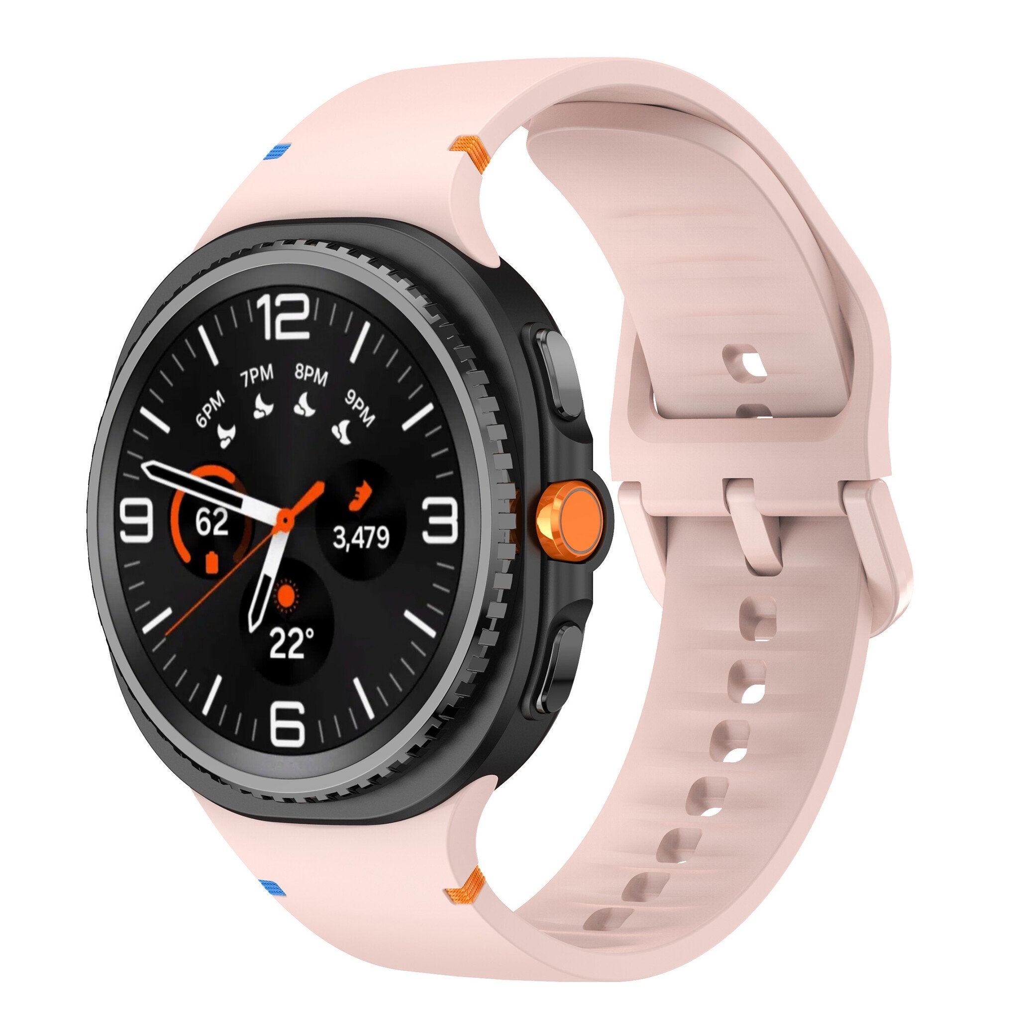 Samsung Galaxy Watch 9 - 44mm Silicone Strap (Pink)